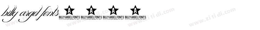 billy argel fonts字体转换
